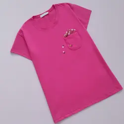 تیشرت جیب دار گلدوزی