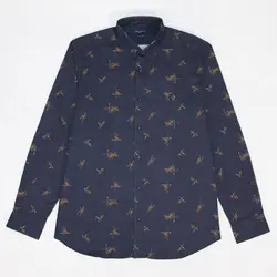 پیراهن آستین بلند طرح هندسی PLATIN