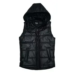 پافر چرم کلاهدار ZARA
