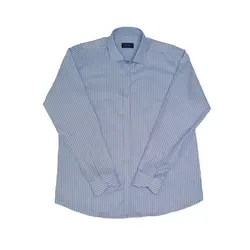 پیراهن آستین بلند یقه کراواتی راه راه DUKE