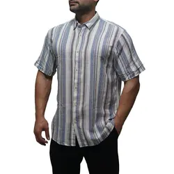 پیراهن آستین کوتاه راه راه نخی ZARA