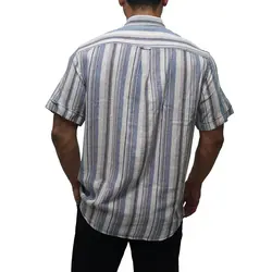 پیراهن آستین کوتاه راه راه نخی ZARA