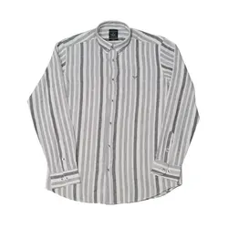 پیراهن آستین بلند یقه دکمه دار راه درشت EQUAL