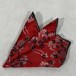 کراوات طرحدار گلدار زرشکی3