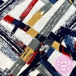 بلوز نخ پنبه ای استین کوتاه خطدار