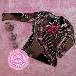 بلوز نخ پنبه ای استین بلند گلدار