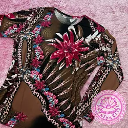 بلوز نخ پنبه ای استین بلند گلدار