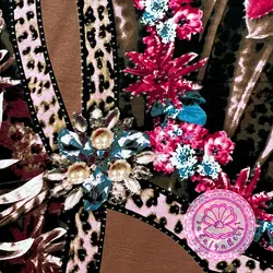 بلوز نخ پنبه ای استین بلند گلدار