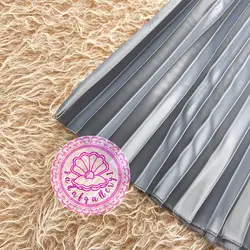 دامن ساتن پلیسه بلند در رنگبندی