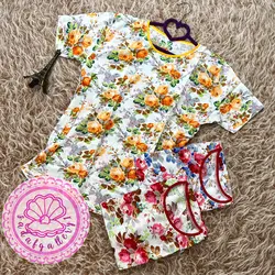 بلوز نخی استین کوتاه(کد1064)