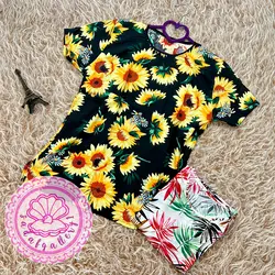 بلوز نخی استین کوتاه(کد1064)