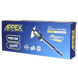 کولیس دیجیتال 15 سانتی متری اپکس APPEX 12150 - ابزار پالادیوم