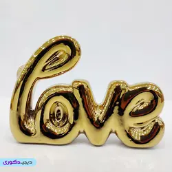 تندیس دکوری مدل عشق (LOVE) | اکسسوری طلایی کد 29006