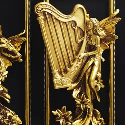 تابلو پلی استر فرشته طرح سه نوازنده | تابلو پلی استر طرح چنگ هارپ کد 0209