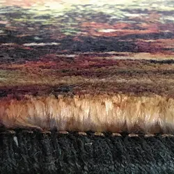 تابلو فرش کوچه باغ مرغ و خروس | تابلو فرش منظره سایز 100*50 کد 15003