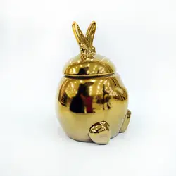 بانکه دکوری طرح خرگوش طلایی | اکسسوری دکوری کد 29002