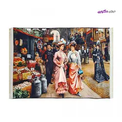 تابلو فرش خیابان شانزلیزه طرح فرانسوی 700 شانه کد 18006