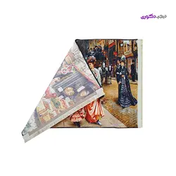 تابلو فرش خیابان شانزلیزه طرح فرانسوی 700 شانه کد 18006