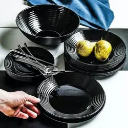 سرویس غذا خوری 26 پارچه آرکوپال لومینارک مدل هارنا مشکی