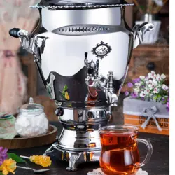سماور گازی عالی نسب مدل گنجینه سیمین