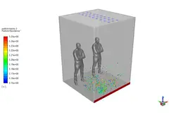 پراکندگی ویروس کرونا در آسانسور به دلیل عطسه، شبیه سازی با انسیس فلوئنت