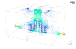 تهویه مطبوع اتاق عمل، شبیه سازی با انسیس فلوئنت