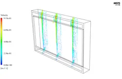 نمای دو پوسته (facade) ساده، شبیه سازی با انسیس فلوئنت