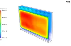 نمای دو پوسته (facade) ساده، شبیه سازی با انسیس فلوئنت