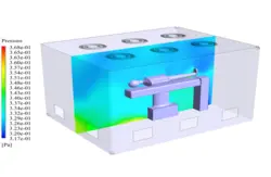 تنفس مداوم بیمار کرونایی در اتاق تمیز، شبیه سازی با انسیس فلوئنت