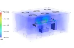 تنفس مداوم بیمار کرونایی در اتاق تمیز، شبیه سازی با انسیس فلوئنت