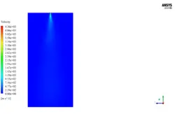 پاشش با استفاده از مدل فاز گسسته، شبیه سازی با انسیس فلوئنت