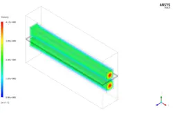 پیل سوختی غشاء الکترولیت پلیمری، شبیه سازی با انسیس فلوئنت