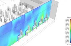 اندازه گیری ریسک هوابرد کرونا در کلاس درس، شبیه سازی با انسیس فلوئنت