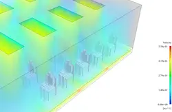 اندازه گیری ریسک هوابرد کرونا در کلاس درس، شبیه سازی با انسیس فلوئنت