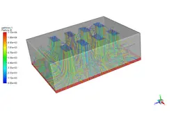 اندازه گیری ریسک هوابرد کرونا در کلاس درس، شبیه سازی با انسیس فلوئنت