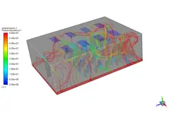 اندازه گیری ریسک هوابرد کرونا در کلاس درس، شبیه سازی با انسیس فلوئنت