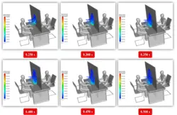 انتقال ویروس کرونا با سرفه در بانک، شبیه سازی عددی با انسیس فلوئنت