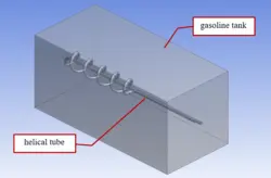 انجماد و ذوب در مخزن سوخت، شبیه سازی با انسیس فلوئنت