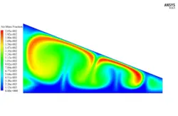 نمک زدایی آب خورشیدی (دو بعدی)، شبیه سازی با انسیس فلوئنت