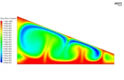 نمک زدایی آب خورشیدی (دو بعدی)، شبیه سازی با انسیس فلوئنت