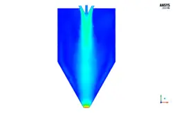 اسپری خشک کن ، شبیه سازی با انسیس فلوئنت