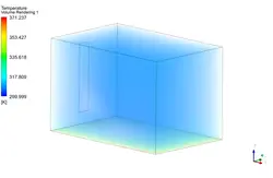 سیستم گرمایش از کف، شبیه سازی با انسیس فلوئنت