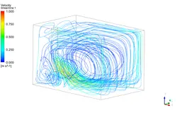 سیستم گرمایش از کف، شبیه سازی با انسیس فلوئنت