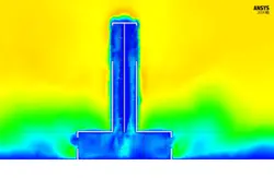 بادگیر، شبیه سازی عددی با انسیس فلوئنت
