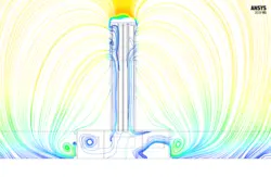 بادگیر، شبیه سازی عددی با انسیس فلوئنت