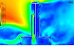 بادگیر، شبیه سازی عددی با انسیس فلوئنت