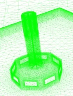 بادگیر، شبیه سازی عددی با انسیس فلوئنت