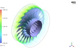 کمپرسور جریان محوری (روتور NASA 37)، شبیه سازی با انسیس فلوئنت