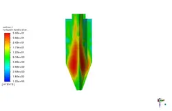 سیکلون با مدل DPM، شبیه سازی با انسیس فلوئنت