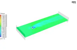 توربین آب عمودی داریوس با مش متحرک، شبیه سازی با انسیس فلوئنت